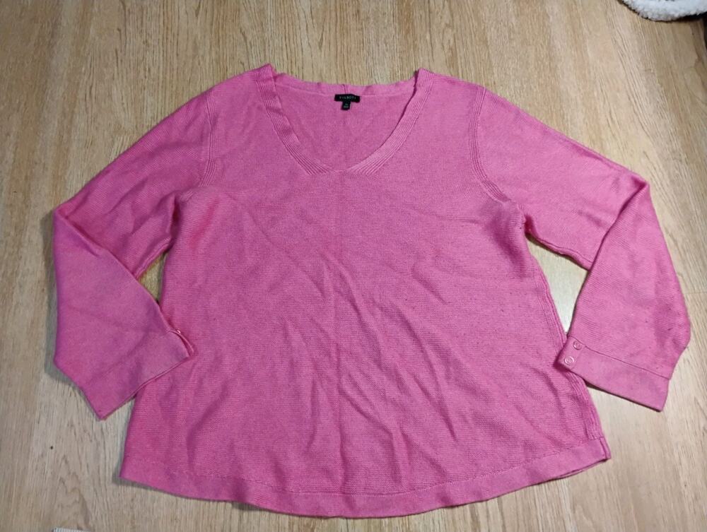 TALBOTS  Women’s PRETTY Lightweight Pink Sweater XL